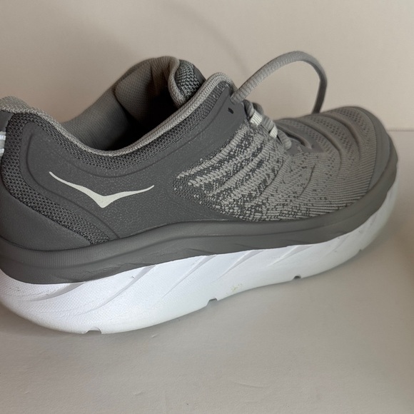 Hoka One One Kids Gray and White Sneakers - Picture 5 of 8